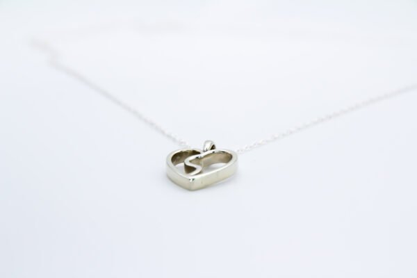 Signature "S" Heart Necklace - Image 2