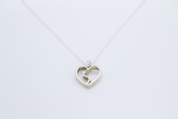 Signature "S" Heart Necklace - Image 3